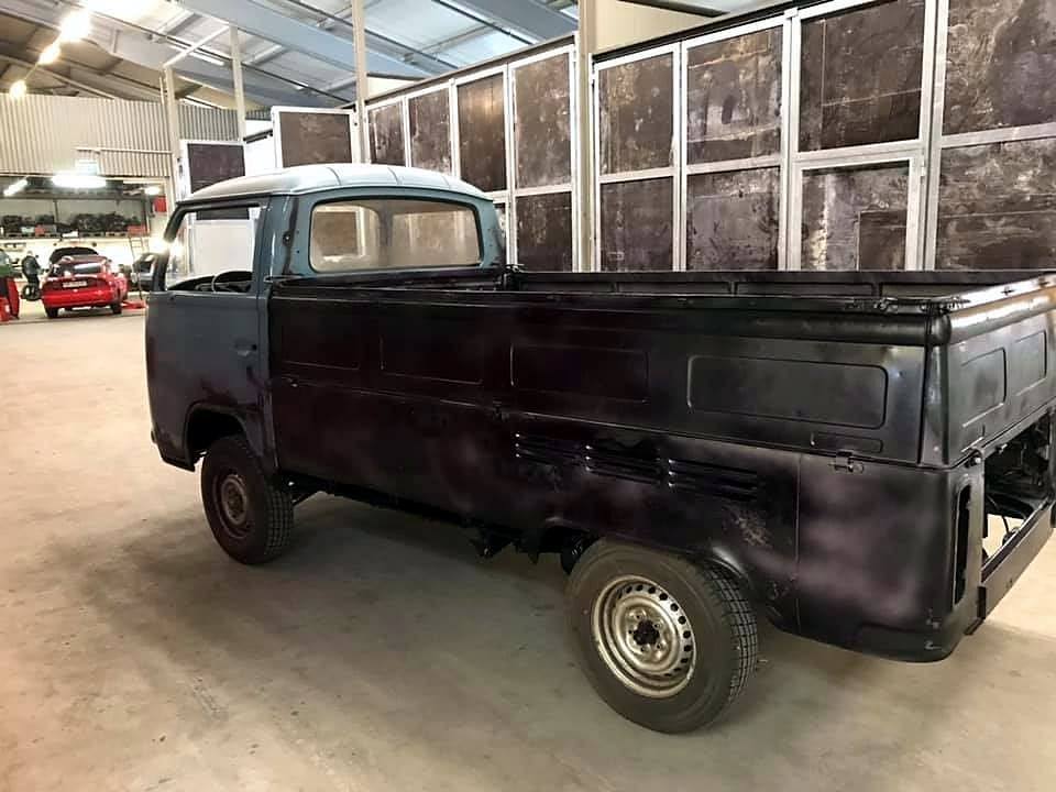 VW Pritsche in Arbeit